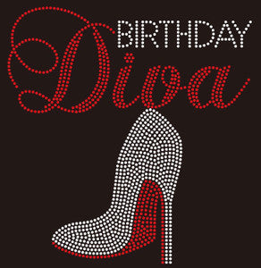 Birthday Diva Rhinestone Women's T-Shirt Pictures Forever