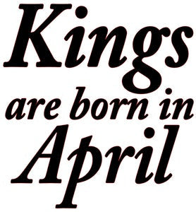 KINGS ARE BORN IN APRIL MEN'S T-SHIRT Pictures Forever