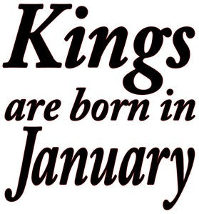 KINGS ARE BORN IN JANUARY MEN'S T-SHIRT Pictures Forever