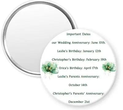 "IMPORTANT DATES PERSONALIZED" Pictures Forever