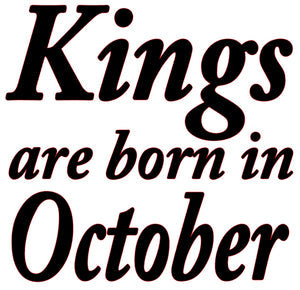 KINGS ARE BORN IN OCTOBER MEN'S T-SHIRT Pictures Forever
