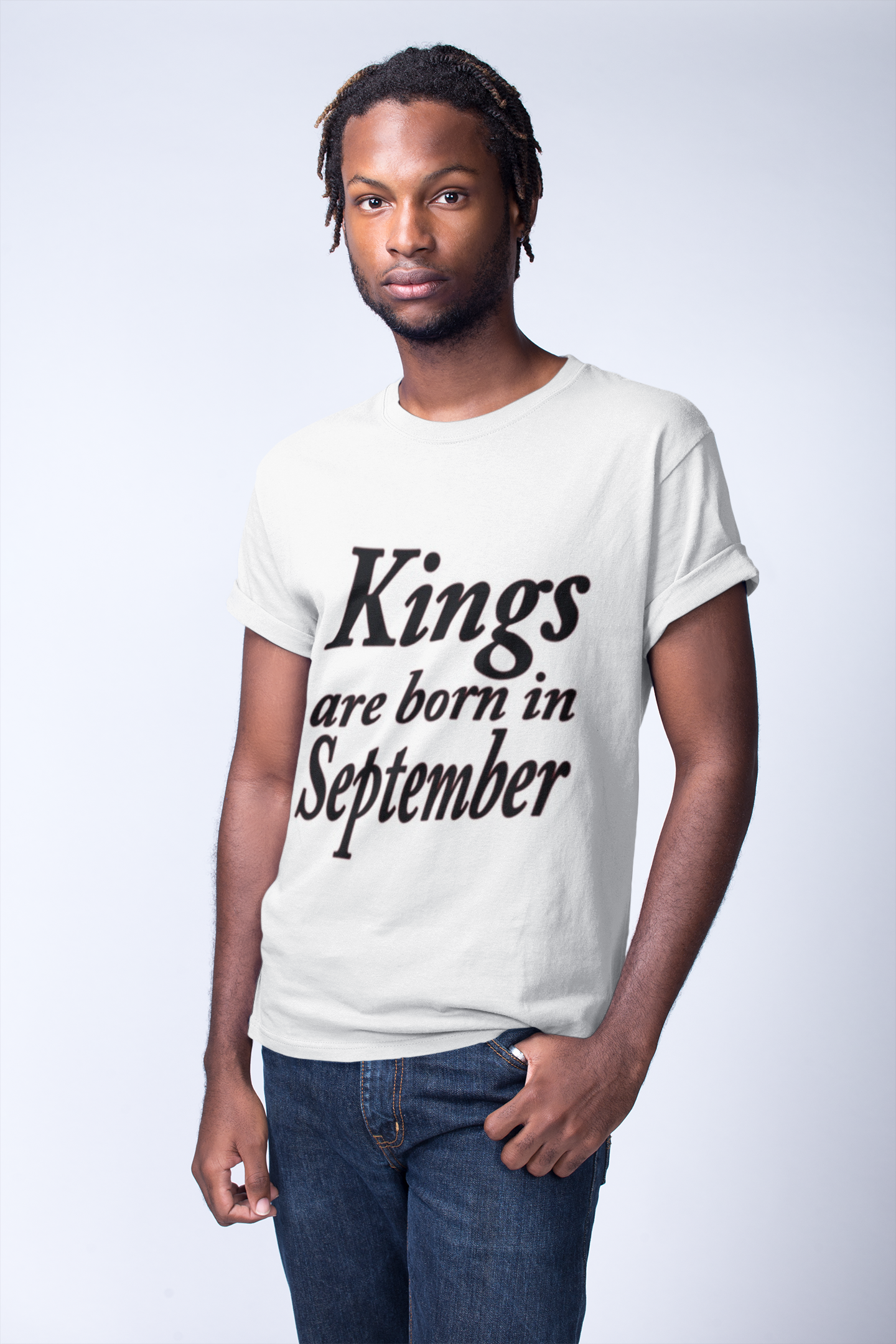 KINGS ARE BORN IN SEPTEMBER MEN'S T-SHIRT Pictures Forever