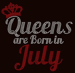 QUEENS ARE BORN IN JULY WOMEN'S T-SHIRT Pictures Forever