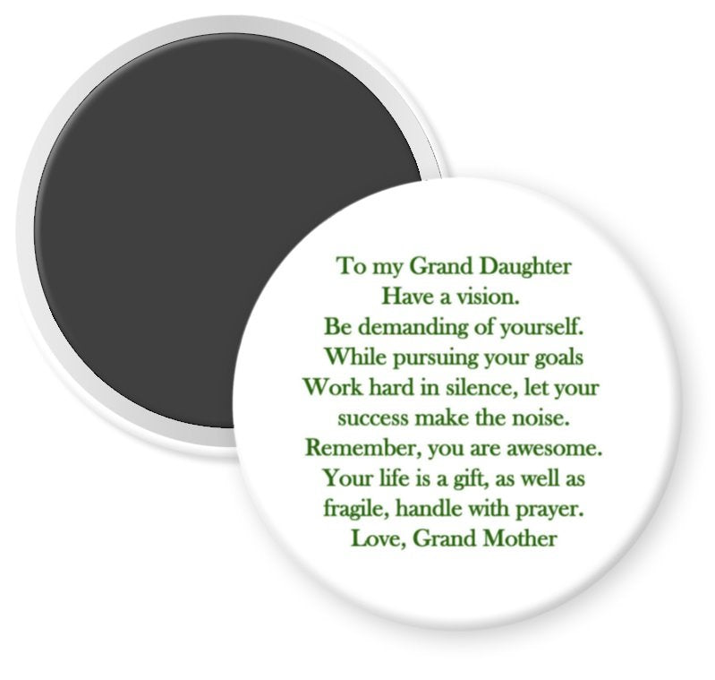 "GRAND DAUGHTER, LOVE GRANDMOTHER" Pictures Forever